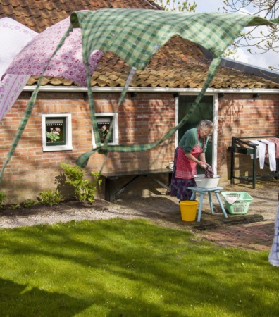 Op landgoed Verhildersum in Leens